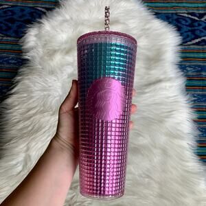 NWT Starbucks Grid disco studded tumbler Mermaid